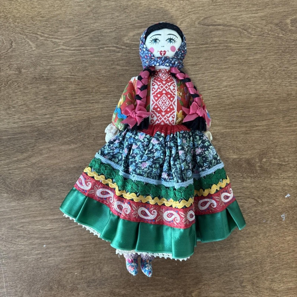 Vintage Russian Cloth Folk Art Doll Tatiana